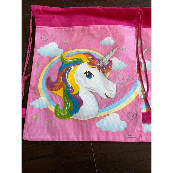 Lot 4 Unicorn Party Favors Bags Drawstring Gifts Bags For Kids Party Decoration - Picture 2 of 5